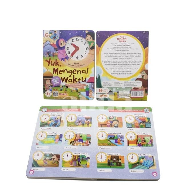 

siap kirim buku yuk mengenal waktu - buku anak boardbook belajar mengenal jam