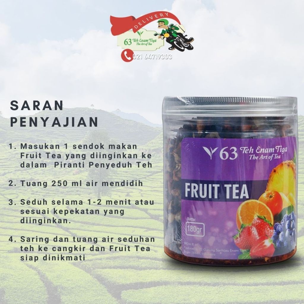 

Teh 63 - Fruit Tea Mix Memperlancar Pencernaan