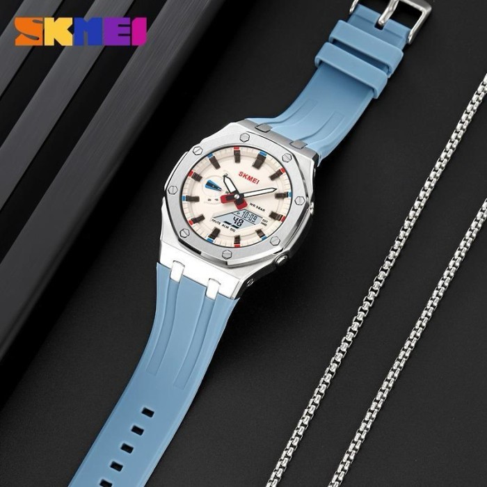 TERBAIK Jam tangan pria skmei 2243  rubber body stell original - BB C8L41