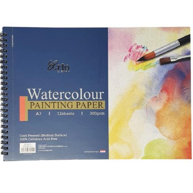 

Sale Arto Cellulose Water Colour Book Spiral 300 Gsm 12Sheets