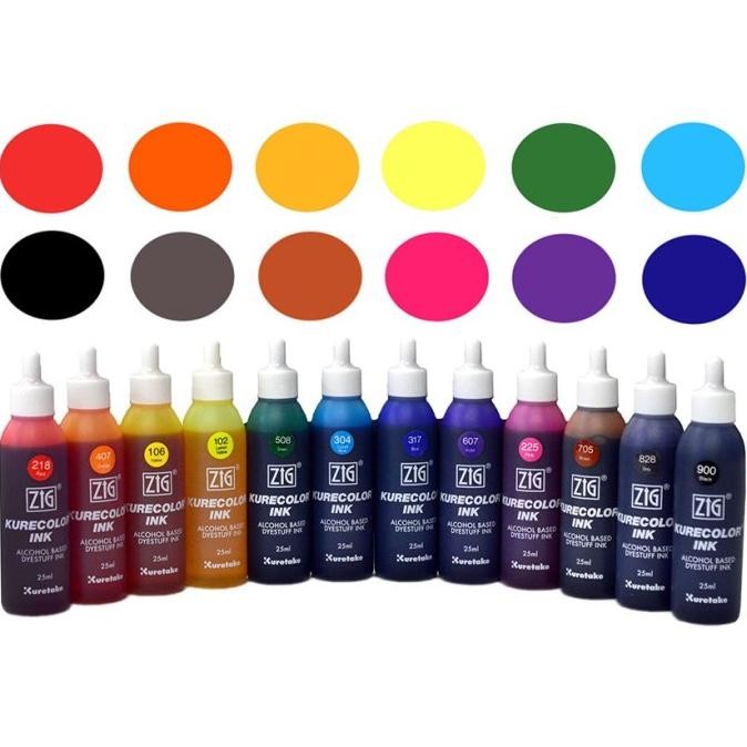 

Sale Zig Kurecolor Ink Basic Colours 25Ml (Satuan)