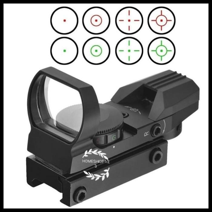 Reflex Sight Red Dot, Green Dot, Scope, 4 Reticle Beileshi Original Premium