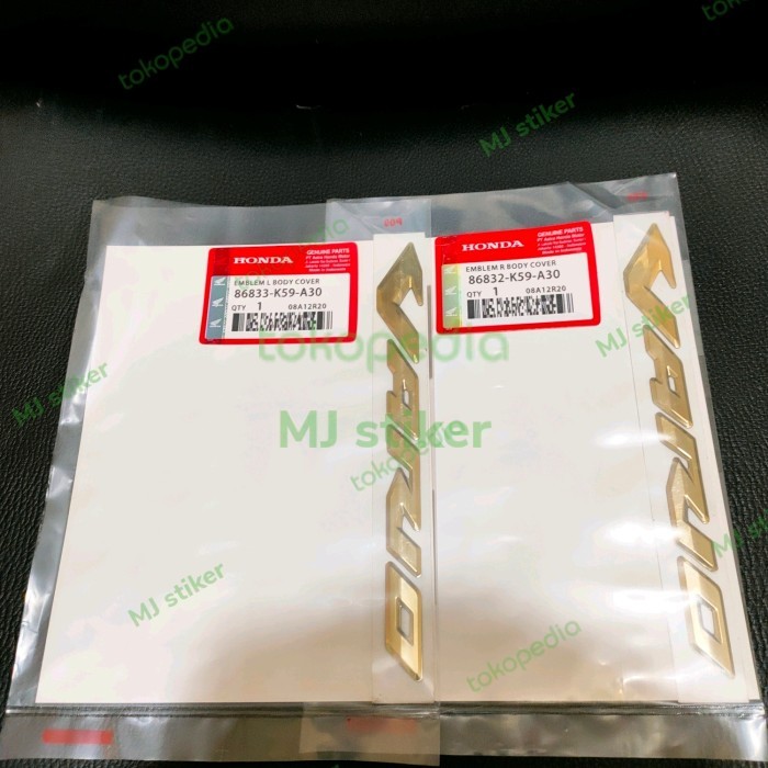 Terlaris Emblem Vario 150 2015-2017 Gold Original