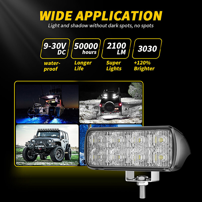 

- DXZ Lampu Sorot Tembak Mobil LED Floodlight Cool White 6500K IP65 10W - D30 -