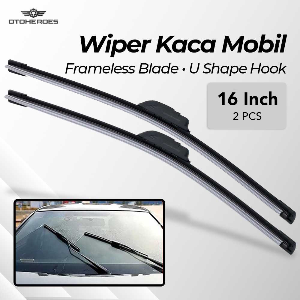 

- OTOHEROES Wiper Kaca Mobil Frameless Blade U Shape Hook 1 Pair - FLY-078 -