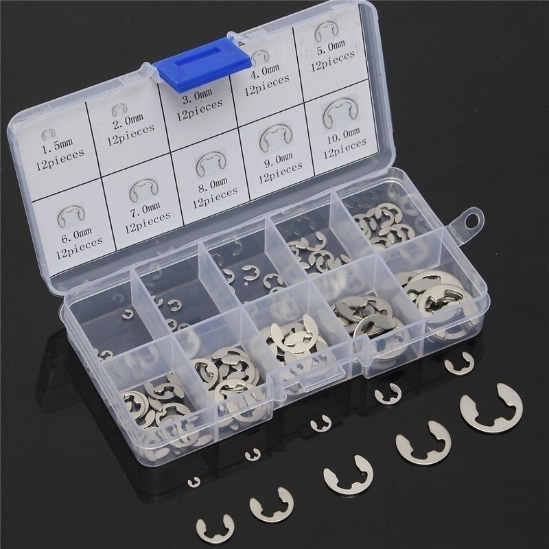 

- JARBLUE E-Clip External Retaining Ring Assortment Kit 120PCS - JR20 -