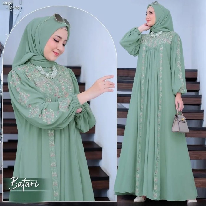 NEW Gamis Zalima midi dress polos muslim wanita jumbo adem halus terbaru - Maroon, XL