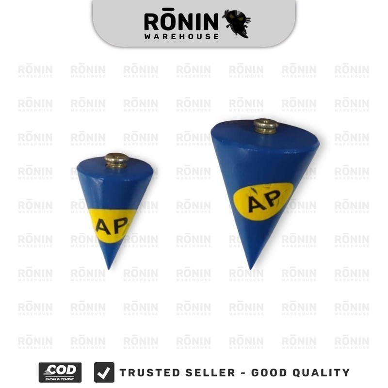 AP Lot Kerucut 100 200 300 400 500gr Lod Tukang Plumb Bob Alat Ukur Bandul Timbangan
