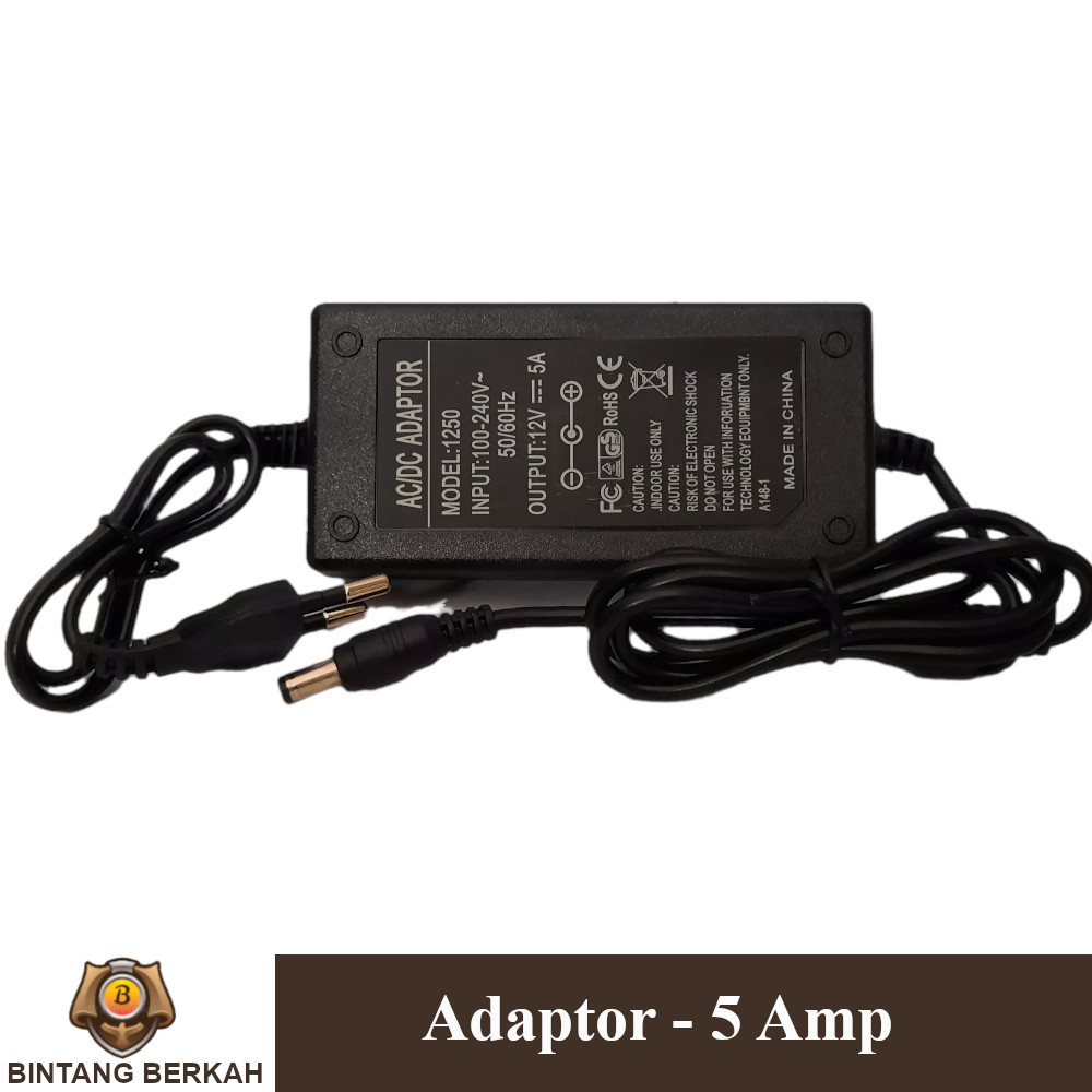 Adaptor CCTV 5 Ampere Charger Sprayer 5 Ampere Pertanian
