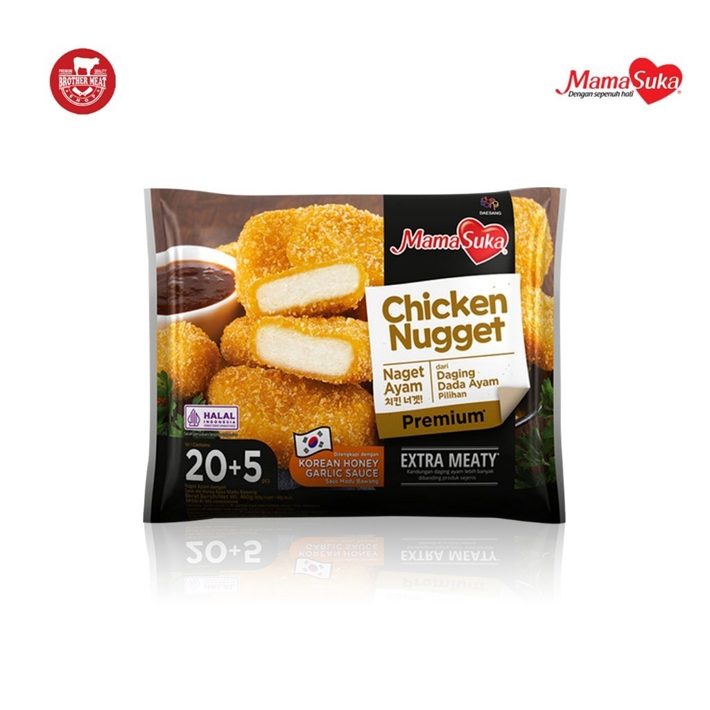 

MamaSuka Korean Chicken Nugget Premium 460gr, Halal