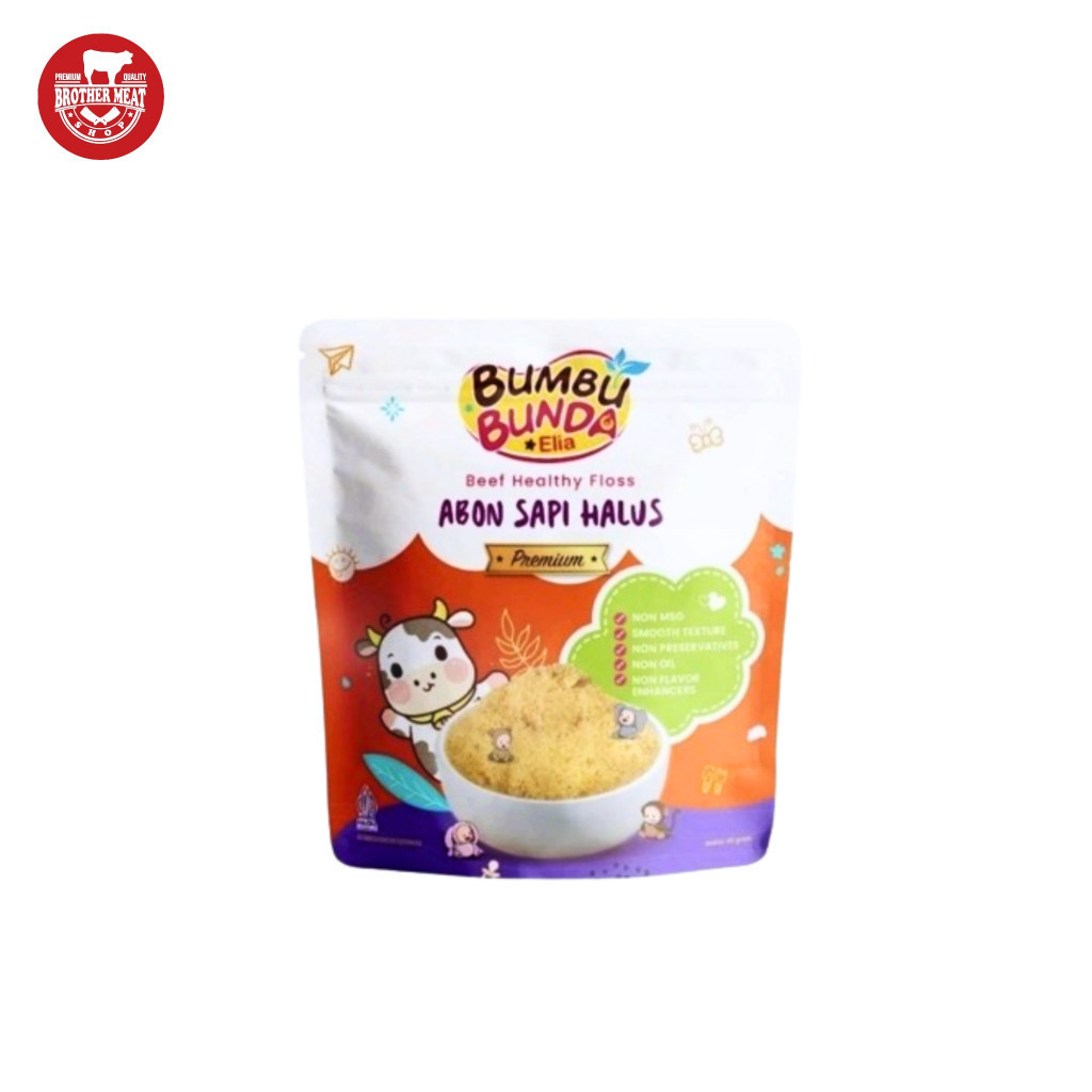 

Bumbu Bunda Elia Abon Halus Premium MPASI 45gr, Abon Sehat Halal