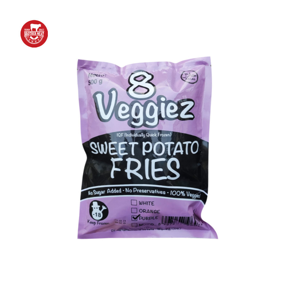 

8 Veggiez Purple Sweet Potato Fries 500gr, Beku