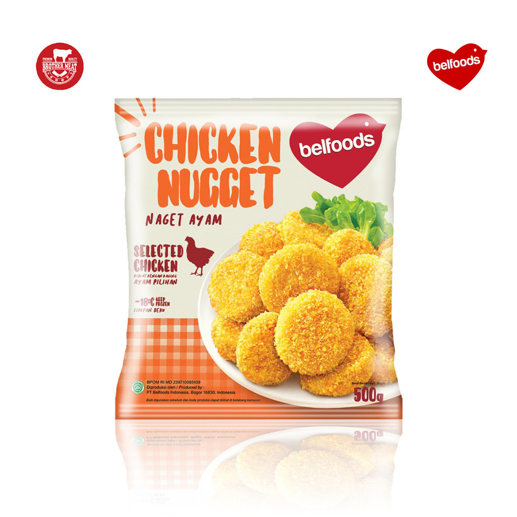 

Belfoods Favorite Chicken Nugget 500gr, Daging Ayam Olahan Halal