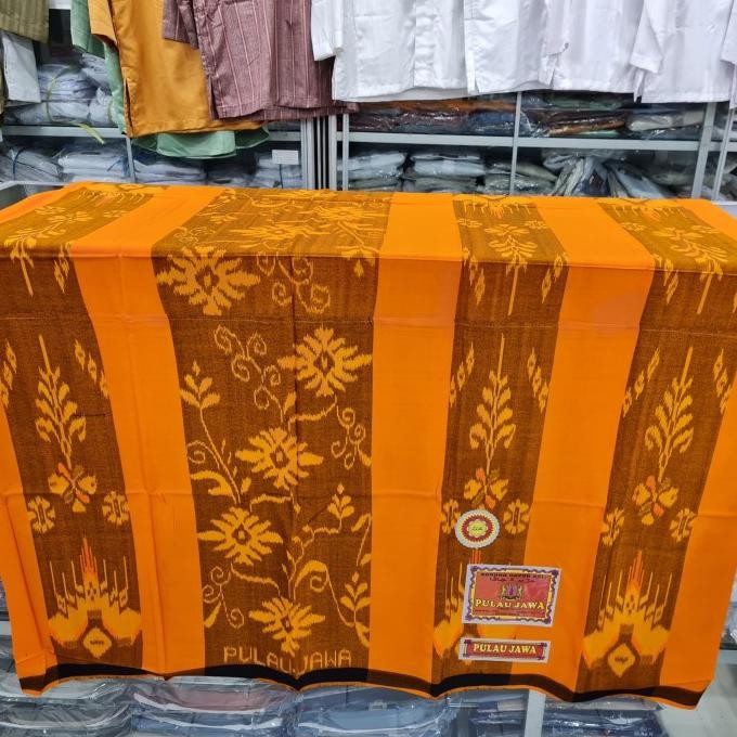 TERMURAH Sarung Tenun Goyor Pulau Jawa Botol Tujuh Liris Kembang