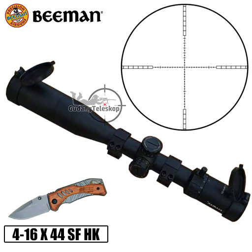 Teleskop Beeman Optics 4-16x44 SF Hk, Teropong berburu 4-16x44 SFHK,Telescope Beeman