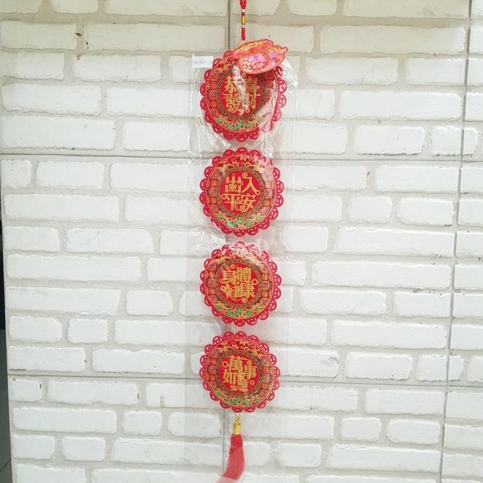 `````````] Banner Gong Xi Fa Cai Imlek Garland Gantungan Sincia Kain Bludru Murah