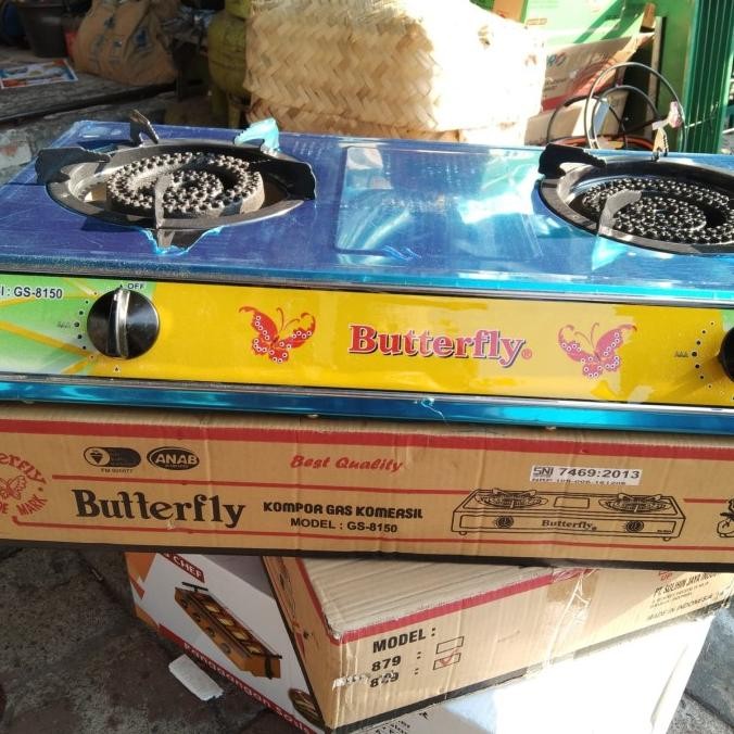 KOMPOR GAS TUNGKU 2 MERK BUTTERFLY GS 8150