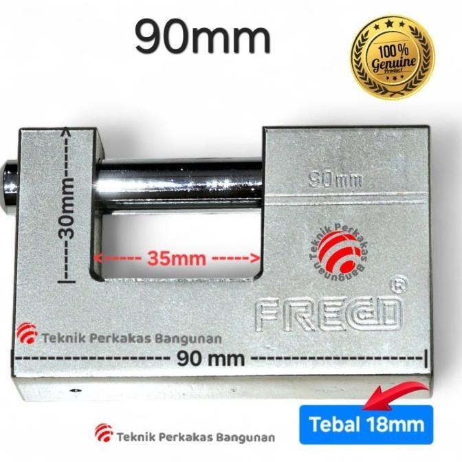 Gembok panzer extra safety gudang mobil box pagar rumah ruko anti maling/ketok/linggis/gergaji/congk