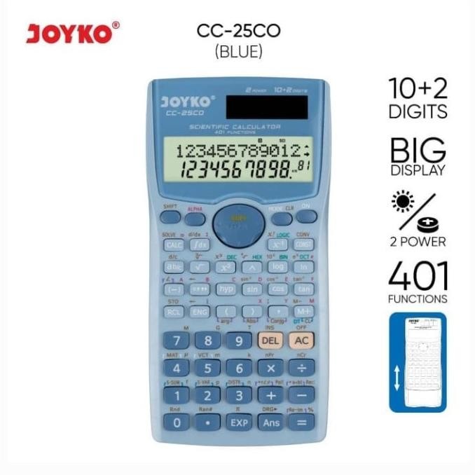 

NEW Calculator Kalkulator Joyko Cc-25Co Scientific 401 Functions