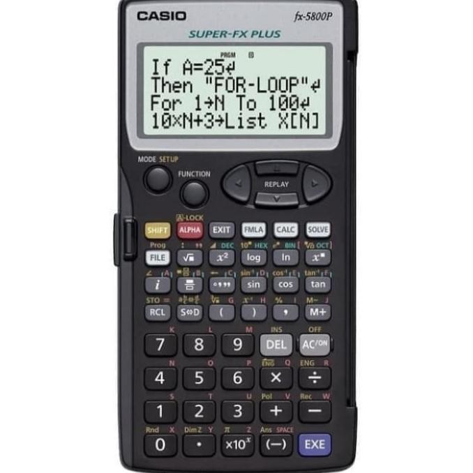 

TERMURAH - KALKULATOR CASIO SCIENTIFIC FX 5800 ORIGINAL CASIO GARANSI RESMI