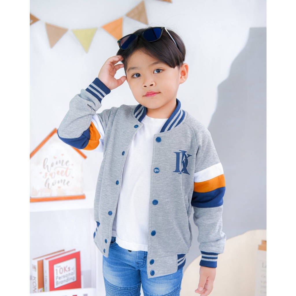 Baju Anak Halus & Tebal Dedoopkids Jaket Anak Cewek & Cowok / Sweater Baseball Anak 4-15 Tahun