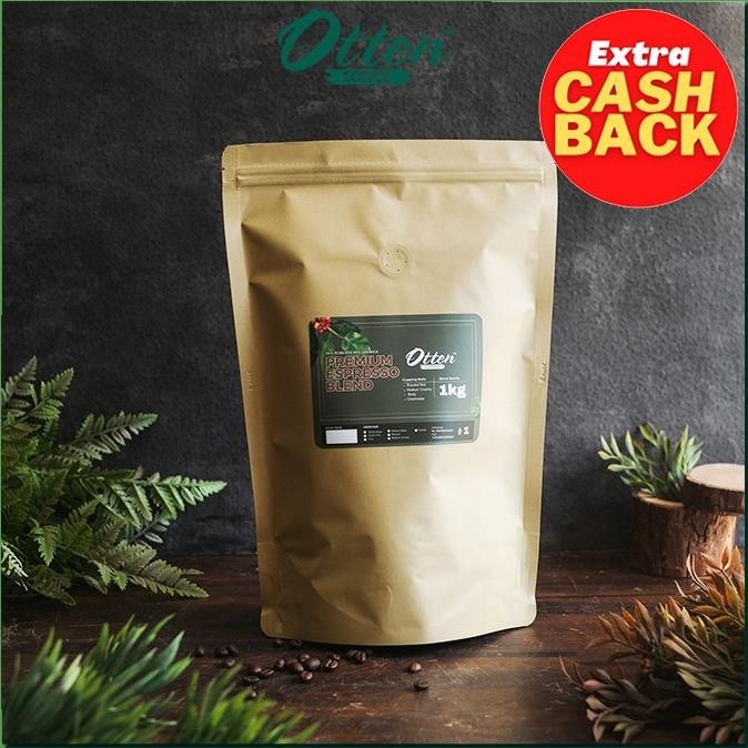 

Premium Espresso Blend 1Kg Biji Bubuk Kopi Arabica Robusta Otten Coffee - Commercial Blend Original Dan Terpercaya