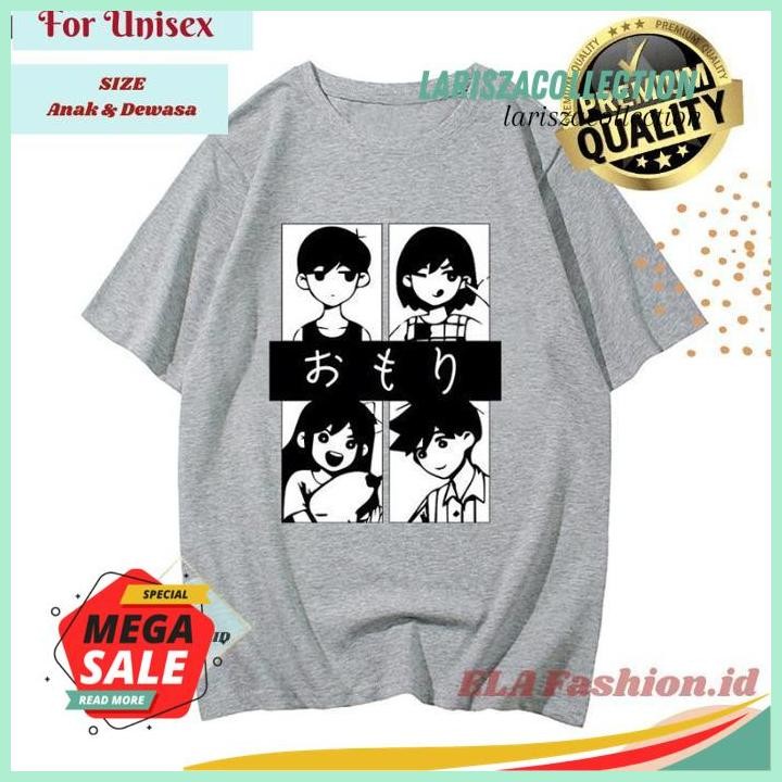 KAOS PREMIUM  OMORI SUNNY BASIL KEL HERO MARI KEL MANGA T SHIRT PERMAINAN BEST PRODUK BY LARISZA COL