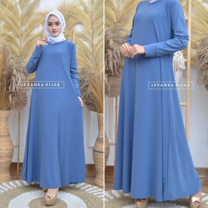 Miliki Gamis Polos Bahan Jersey / Gamis Jersey Murah (Gpa)