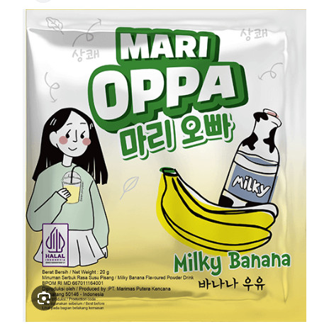 

Mari Oppa Milky Banana Pouch 100gr Original 100%