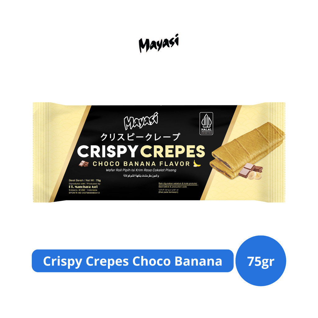 

Mayasi Crispy Crepes Choco Banana 75gr