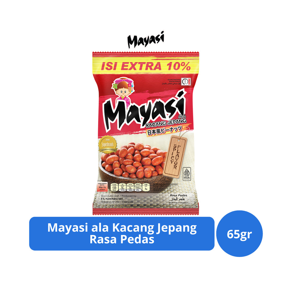 

Mayasi ala Kacang Jepang Rasa Pedas 65gr