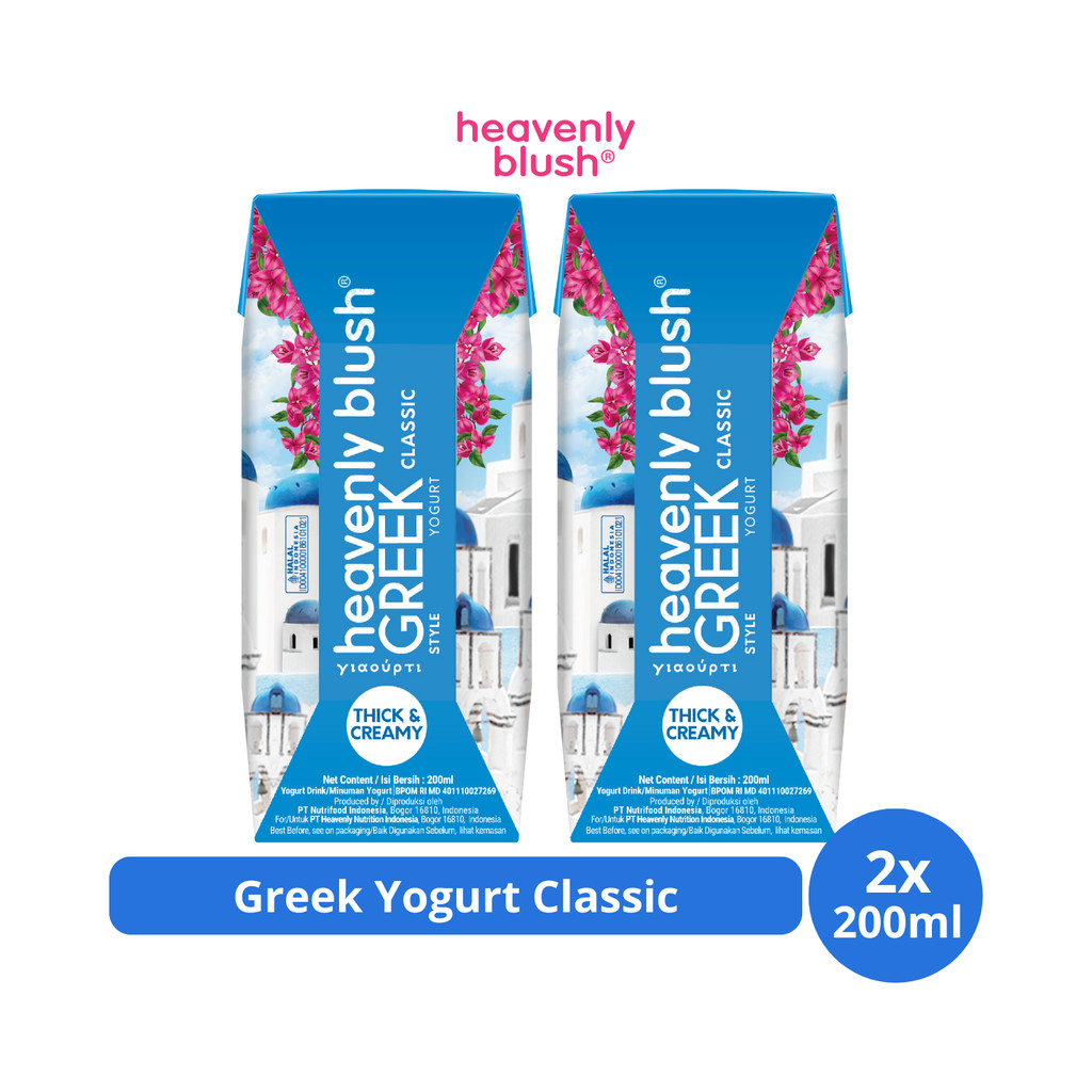 

Heavenly Blush Greek Yogurt Classic 200ml x 2 pcs