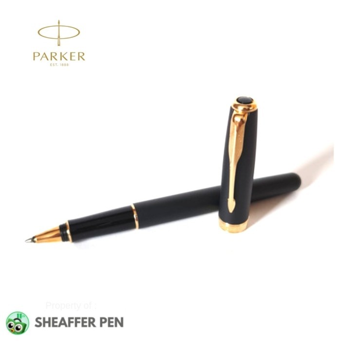 

Parker Sonnet Matte Black with Gold Trim Rollerball Pen