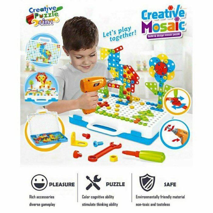 

TERBARU Creative Puzzle 4 in 1 Design n Drill HOT SALE!
