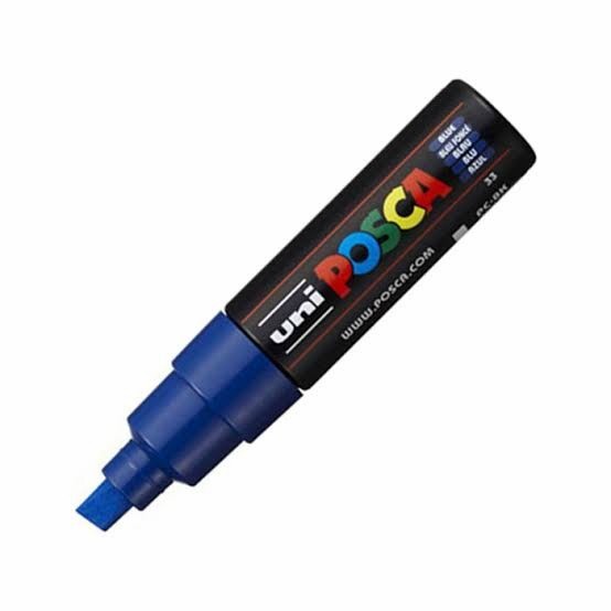 

TERBARU Uni Posca PC-8K Blue - Broad Chissel Tip 8.0mm Paint Marker Biru BISA GOSEND!