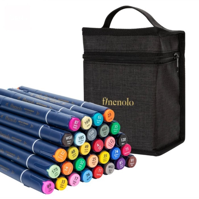 

TERBARU Deli Finenolo Spidol Sketsa / Sketch Marker Dual tip 30 40 60 80 Warna