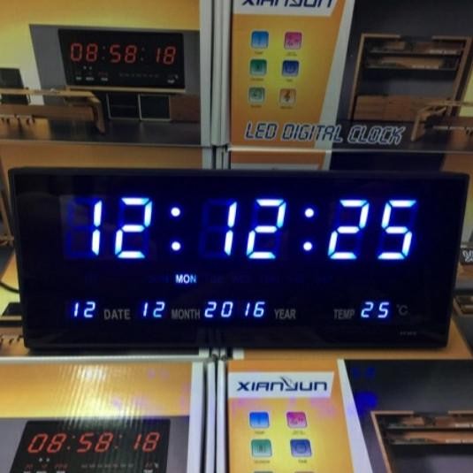 Jam LED Digital Dinding Masjid Masjid Temperatur Udara XY 3615 BS76
