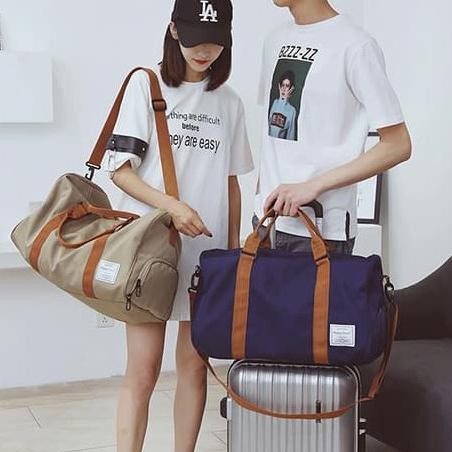 Duffle Canvas Bag - tas duffel, sports, gym, fitness, travel, casual