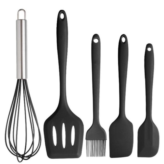 

Terbaru Alat Masak Silicon Spatula Set Pencampur 5 In 1