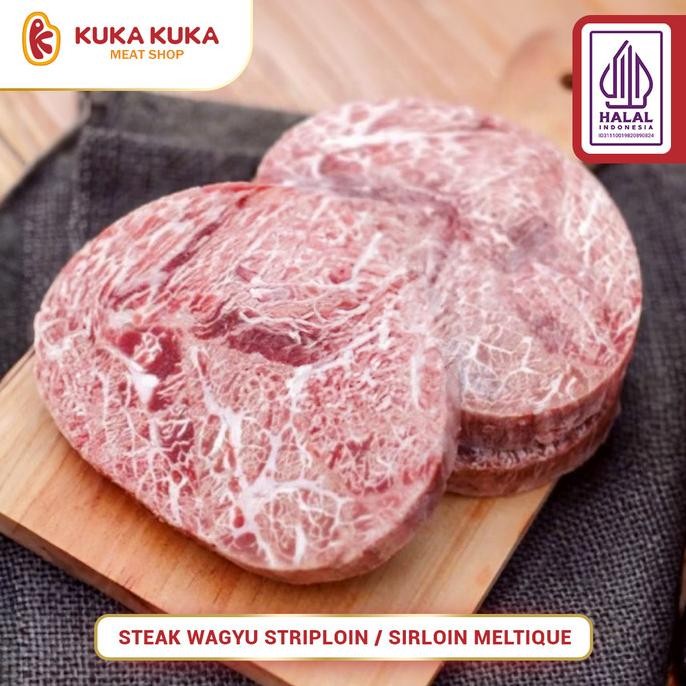 

Terbaru Daging Sapi Wagyu Striploin / Sirloin Meltique Aust 600Gr - 3 Pcs