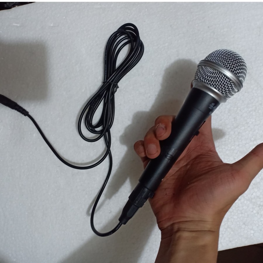 mic microphone dynamic mikrofon kabel aiwa jernih suara bagus karaoke