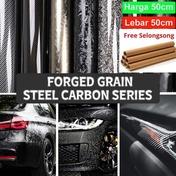 

Sale Skotlet Motor Mobil Sticker Decal Forged Carbon Forget Lebar 50 Cm
