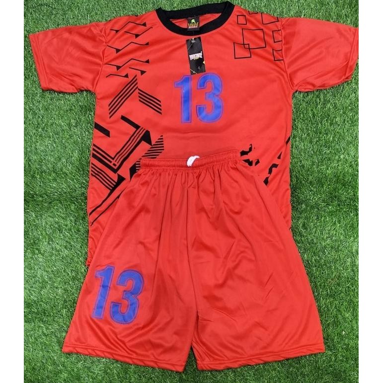 SETELAN BOLA JERSEY BAJU KAOS BOLA SERAGAM FUTSAL TIM 12 PCS ANAK #1 2712