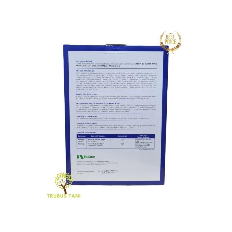 Fungisida BUMPER 75 WP //NUFARM 500grm