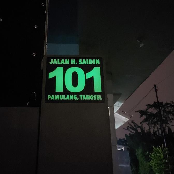 

Sale Custom Cutting Sticker Nomor Rumah Glow In The Dark Bebas Ubah Kata