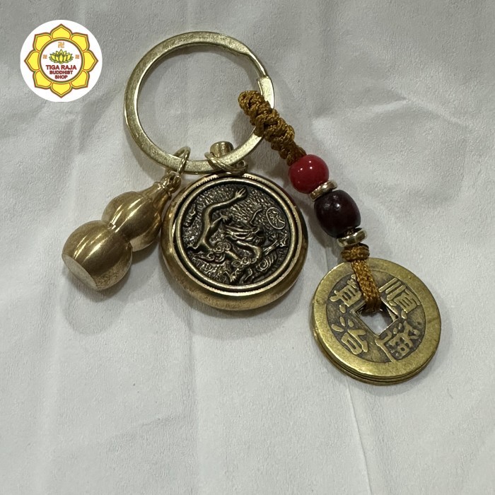 Gantungan Kunci Shio Holo Koin Dan Pelindung Shio Naga