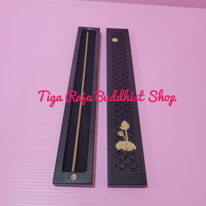 Tempat Bakar Hio Jepang Cendana Hitam Premium Tutup Ada Magnet