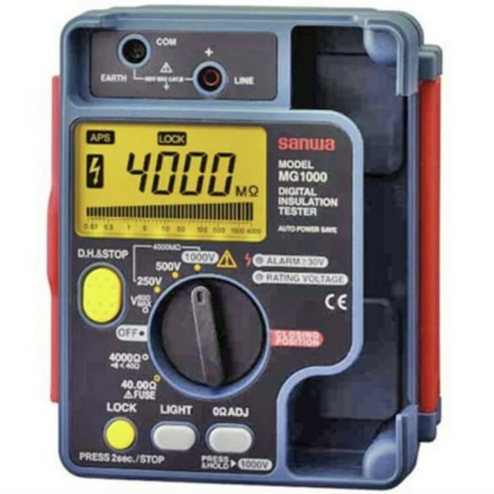 Jual Insulation Resistance Megger 1000V Sanwa Sanwa Mg1000 Insulation Resistance
