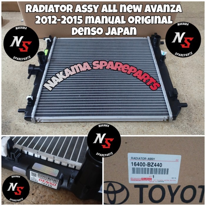Radiator Assy All New Avanza 2012-2015 Manual Original Denso Japan