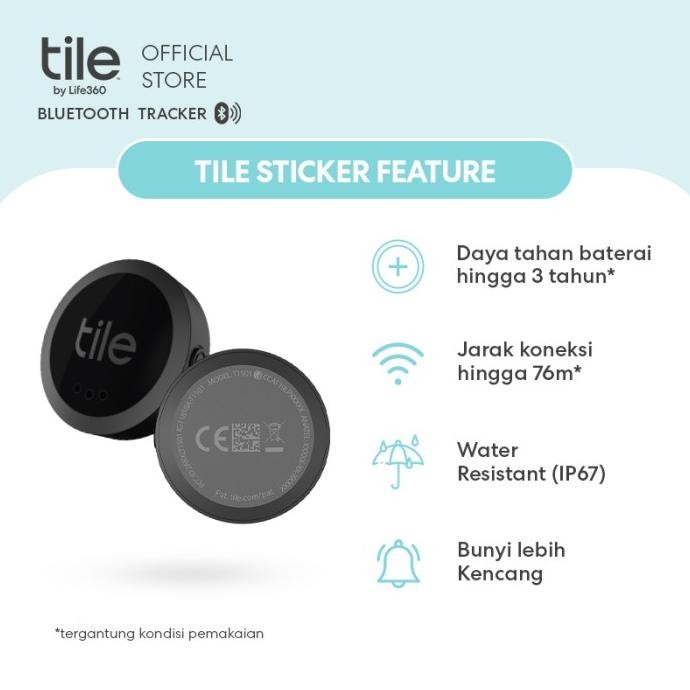 Tile Sticker - Bluetooth Tracker / Pelacak Pintar